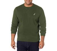 Nautica Men's Basic Crew Neck Fleece Sweatshirt, Pine Forest, Medium