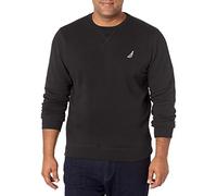 Nautica Men's Basic Crew Neck Fleece Sweatshirt, True Black, Large