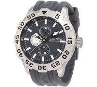Nautica Men's BFD 100 Multi N15609G Grey Resin Quartz Watch with Grey Dial