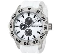 Nautica Men's BFD 100 Multi N19566G White Resin Quartz Watch with White Dial