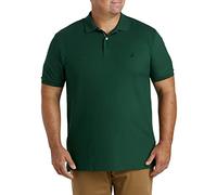 Nautica Men's Big and Tall Classic Fit Short Sleeve Solid Performance Deck Polo Shirt, Tidal Green, 2X Tall