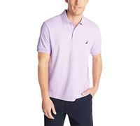 Nautica Men's Big and Tall Classic Fit Short Sleeve Solid Soft Cotton Polo Shirt, Lavendula, 3X