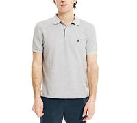 Nautica Men's Big & Tall Performance Classic Fit Deck Polo Shirt, Grey Heather, XXXL