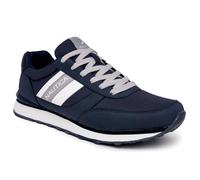 Nautica Men's Casual Lace-Up Fashion Sneakers Oxford Comfortable Walking Shoe, Navy White Grey-outfall 3, 8 UK