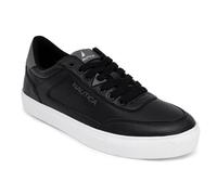 Nautica Men's Casual Shoe, Classic Lace-Up Low Top Loafer, Fashion Sneaker - in Medium & Wide Width Sizes, Black-jansen, 12