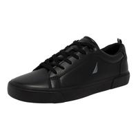 Nautica Men's Casual Shoe, Classic Lace-Up Low Top Loafer, Fashion Sneaker - in Medium & Wide Width Sizes, Black Mono, 13