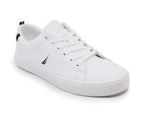 Nautica Men's Casual Shoe, Classic Lace-Up Low Top Loafer, Fashion Sneaker - in Medium & Wide Width Sizes, Graves-white/Navy, 14 Wide