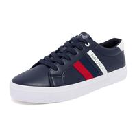 Nautica Men's Casual Shoe, Classic Lace-Up Low Top Loafer, Fashion Sneaker - in Medium & Wide Width Sizes, Navy Red White, 13