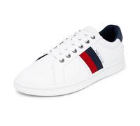 Nautica Men's Casual Shoe, Classic Lace-Up Low Top Loafer, Fashion Sneaker - in Medium & Wide Width Sizes, White Red Navy-henrey, 9.5