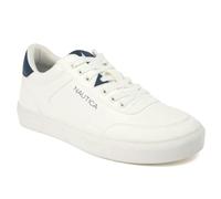 Nautica Men's Casual Shoe, Classic Lace-Up Low Top Loafer, Fashion Sneaker - in Medium & Wide Width Sizes, White-jansen, 6.5 UK