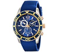 Nautica Mens Chronograph Quartz Watch with Rubber Strap NAD16502G