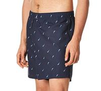 Nautica Men's Classic Cotton Woven Boxer Shorts, Sails/Peacoat Navy, XL