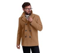 Nautica Men's Classic Double Breasted Peacoat, Camel, M