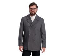 Nautica Men's Classic Double Breasted Peacoat Pea Coat, Charcoal, XL