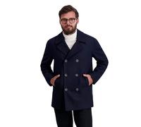 Nautica Men's Classic Double Breasted Peacoat Pea Coat, Dark Navy, XL