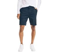 Nautica Men's Classic Fit Flat Front Stretch Solid Chino 8.5" Deck Shorts, French Navy., 38