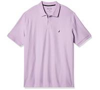 Nautica Men's Classic Fit Short Sleeve Solid Performance Deck Polo Shirt, Lavendula, 5X-Large Tall