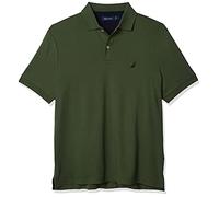 Nautica Men's Classic Fit Short Sleeve Polo Shirt, Soft Cotton, Pine Forest, 5X