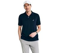 Nautica Men's Classic Short Sleeve Solid Performance Deck Polo Shirt, Navtech Performance Navy., XL