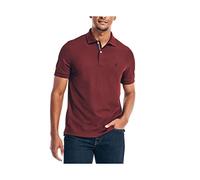 Nautica Men's Performance Pique Polo Shirt, Royal Burgundy, Large