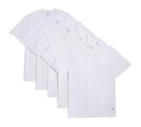 Nautica Men's Cotton Crew Neck T-Shirts Polo, White-5 Pack, Large (Pack of 5)
