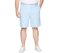 Nautica Men's Cotton Twill Flat Front Chino Short, Noon Blue, 44W Tall