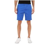 Nautica Men's Cotton Twill Flat Front Chino Short, Sea Cobalt, 34