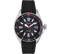 Nautica Men's Crandon Park Watch, Black/Silver, Crandon Park Beach
