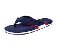 Nautica Men's Flip Flop, Beach Sandal, Boat Slide, Water Slippers, Navy Red-eccen, 12