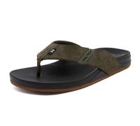 Nautica Men's Flip Flop, Beach Sandal, Boat Slide, Water Slippers, Olive-welsey, 9
