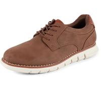 Nautica Men's Knit Dress Oxford Dress Sneakers: Breathable, Stylish, Lightweight & Comfortable - Ideal for Business or Walking, Brown-eliam, 5.5 UK