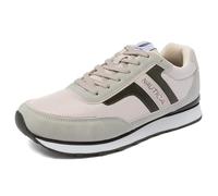 Nautica Men's Lace-Up Sneakers - Casual, Stylish, and Comfortable for Walking, Grey Olive, 10