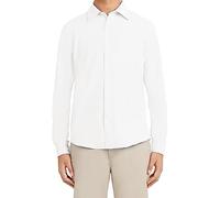 Nautica Men's Long Sleeve Uniform Oxford Shirt, White, Large