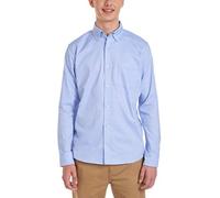 Nautica Men's Long Sleeve Uniform Shirt, Oxford Blue, Large