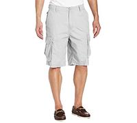 Nautica Men's Mini Ripstop Twill Cargo Short, Pelican, 34