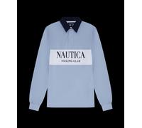 Nautica Men's 'Murray' Rugby Shirt in Blue | Size: Small Nautica Blue S