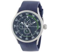 Nautica Men's N14665G Blue Polyurethane Quartz Watch with Blue Dial