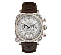 Nautica Men's N15517G Leather Square Chronograph Watch