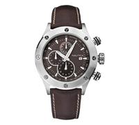 Nautica Men's N16541G NCT200 Chronograph Brown Leather Watch