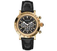 Nautica Men's N17512G Leather Round Chronograph Watch