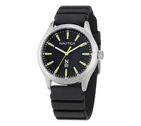Nautica Men's N83 Everyday Watch, Black/Black/Silver
