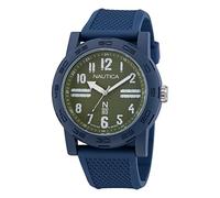 Nautica N83 Men's NAPATS305 Ayia Triada Blue Wheat PU Fiber Strap Watch, Blue/Green/Blue, Modern