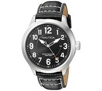Nautica Men's NAD10004G NCC 01 Date Analog Display Analog Quartz Black Watch