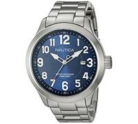 Nautica Men's NAD12524G NCC 01 Date Analog Display Analog Quartz Silver Watch