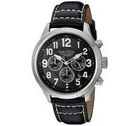 Nautica Men's NAD14516G NCC 01 Chrono Analog Display Quartz Black Watch