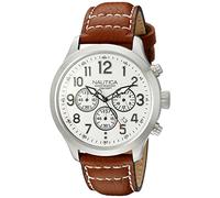 Nautica Men's NAD14517G NCC 01 Chrono Analog Display Quartz Beige Watch