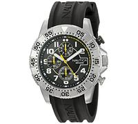 Nautica Men's NAD16510G NSR 104 Analog Display Analog Quartz Black Watch