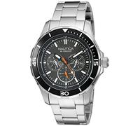 Nautica Men's NAD16529G NST 10 Analog Display Quartz Black Watch