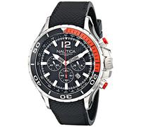 Nautica Men's NAD21500G NST 02 Analog Display Japanese Quartz Black Watch