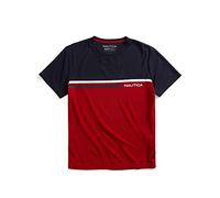 Nautica Men's Navtech Colorblock Tee T-Shirt, Red, Medium